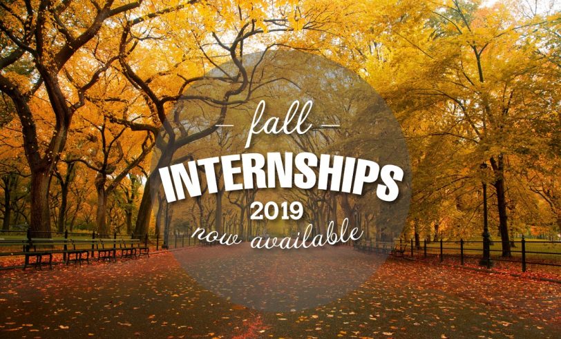 2019 Fall Internship banner